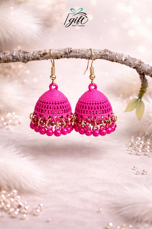 Noor-e-Gulabi Jhumkis