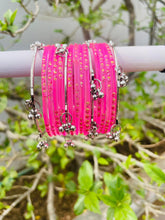 Kashmiri Ghungroo Bangle Set-Light Baby Pink