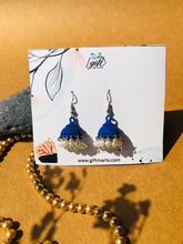 Royal Blue Drop jhumkis