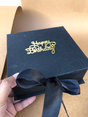 Black Box with purple theme Gift Box
