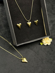 The Golden Puffed Heart Set
