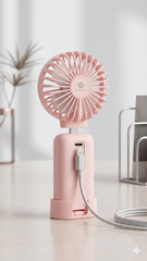Rechargeable 2-in-1 Fan & Power Bank