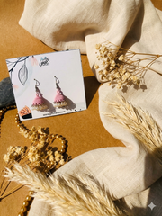 Pink Drop jhumkis