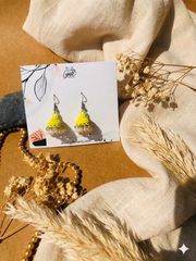 Yellow Drop jhumkis