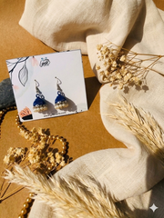Royal Blue Drop jhumkis
