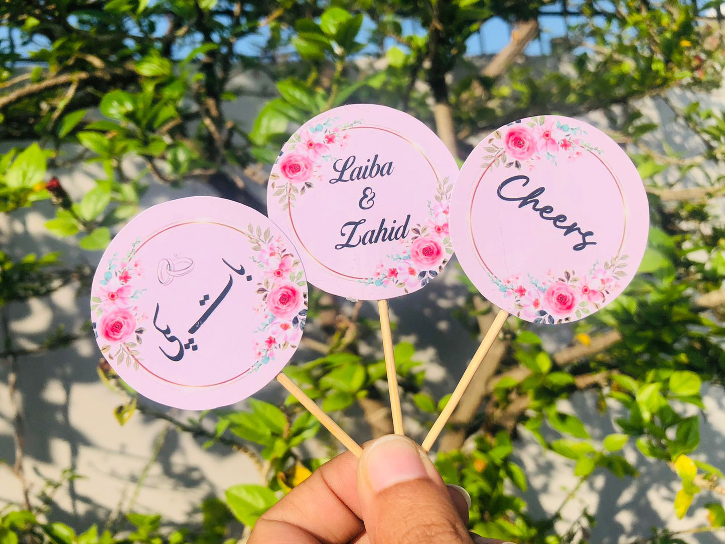 Pink Petal mithai Topper