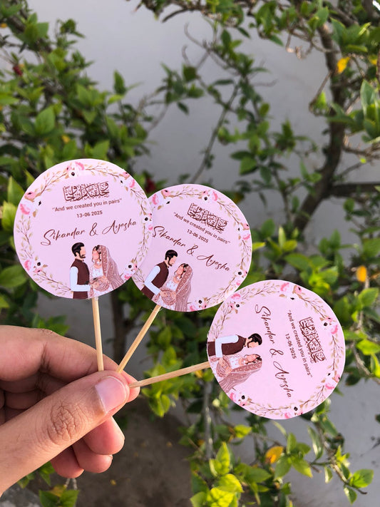 Peach Blossom Mithai Topper