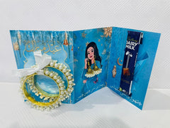 Royal Eidi Keepsake Card-Blue