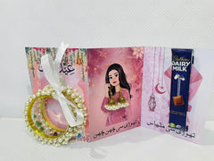 Royal Eidi Keepsake Card-Pink