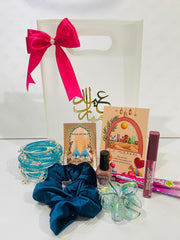 Transparent Eidi Bag with kashmiri Bangles set-Sky Blue