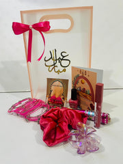 Transparent Eidi Bag with kashmiri Bangles set-Light baby Pink