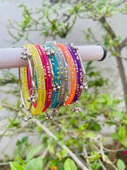Kashmiri Ghungroo Bangle Set-Multi Colors