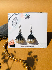 Black Drop jhumkis