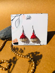 Red Drop jhumkis