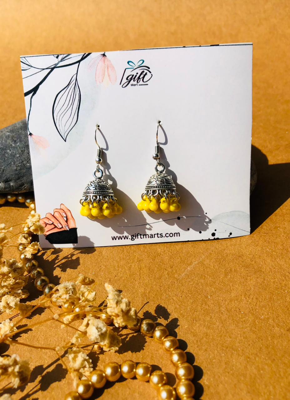 Yellow toned Jhumki