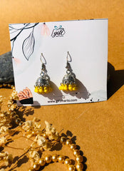 Yellow toned Jhumki