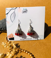 Red toned Jhumki