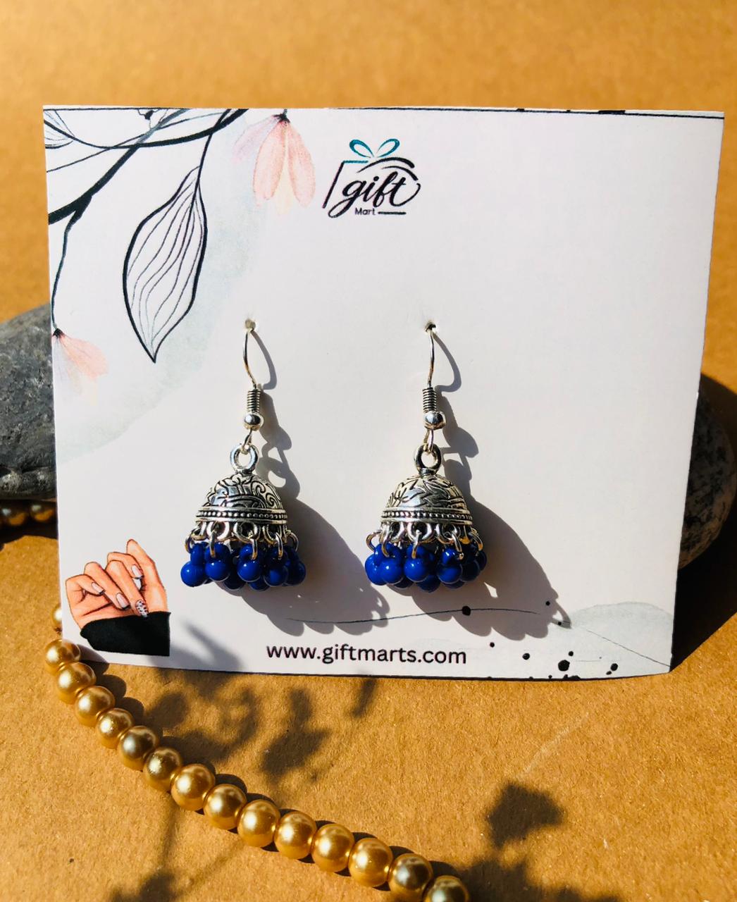 Royal Blue toned Jhumki