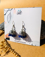 Royal Blue toned Jhumki