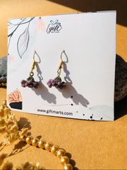 Mini Light Purple beads jhumki