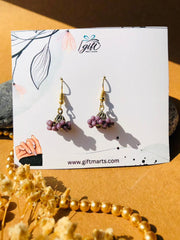 Mini Light Purple beads jhumki