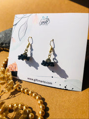 Mini Black beads jhumki