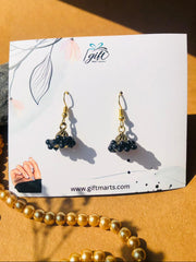 Mini Black beads jhumki