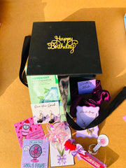Black Box with purple theme Gift Box