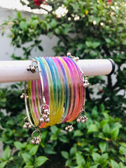 Light Multi Jelly Bangles