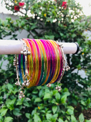 Dark Multi Jelly Bangles