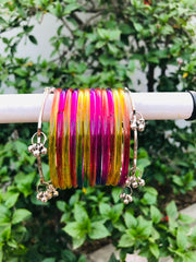 Dark Multi Jelly Bangles