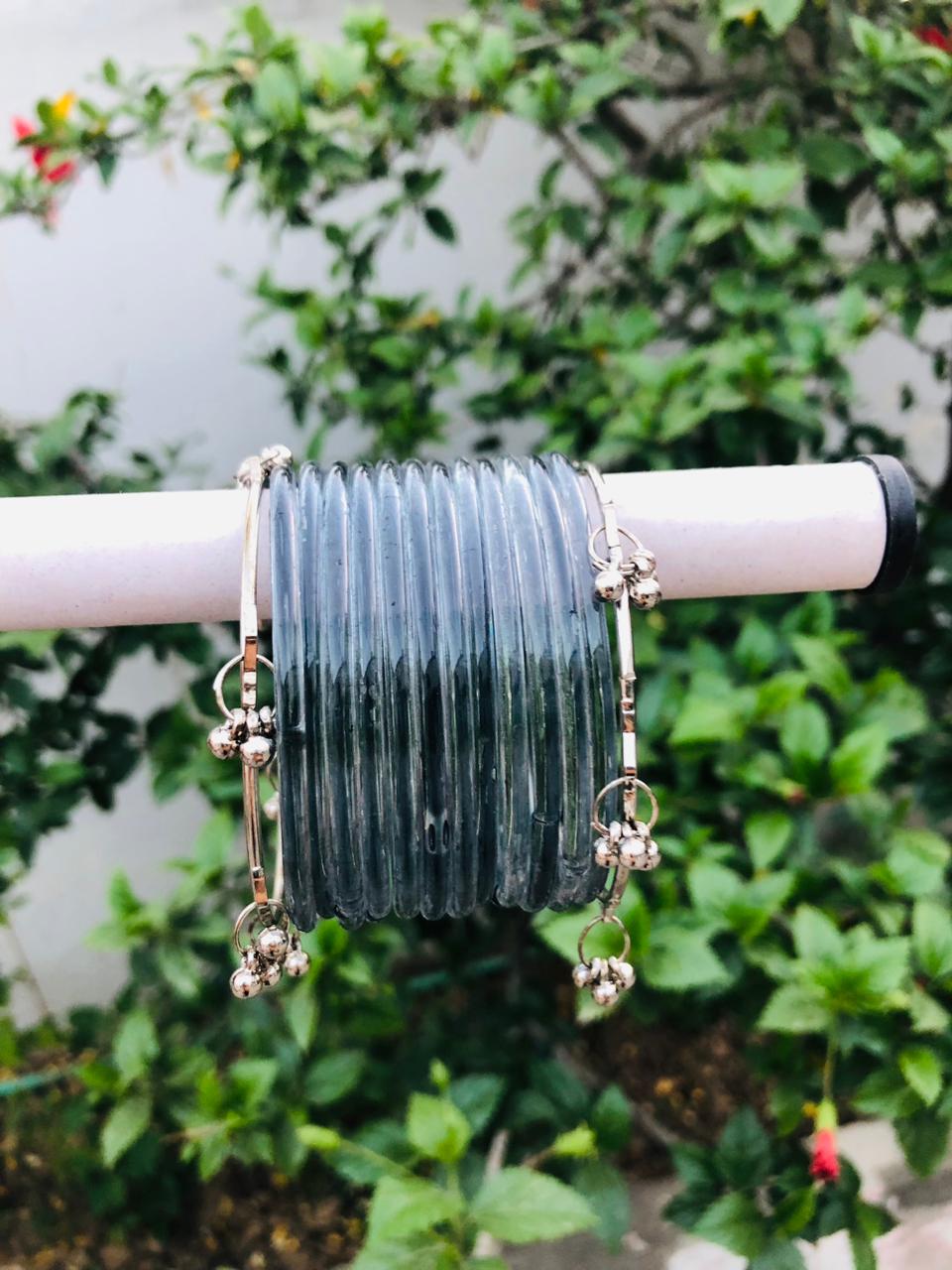 Grey Jelly Bangles