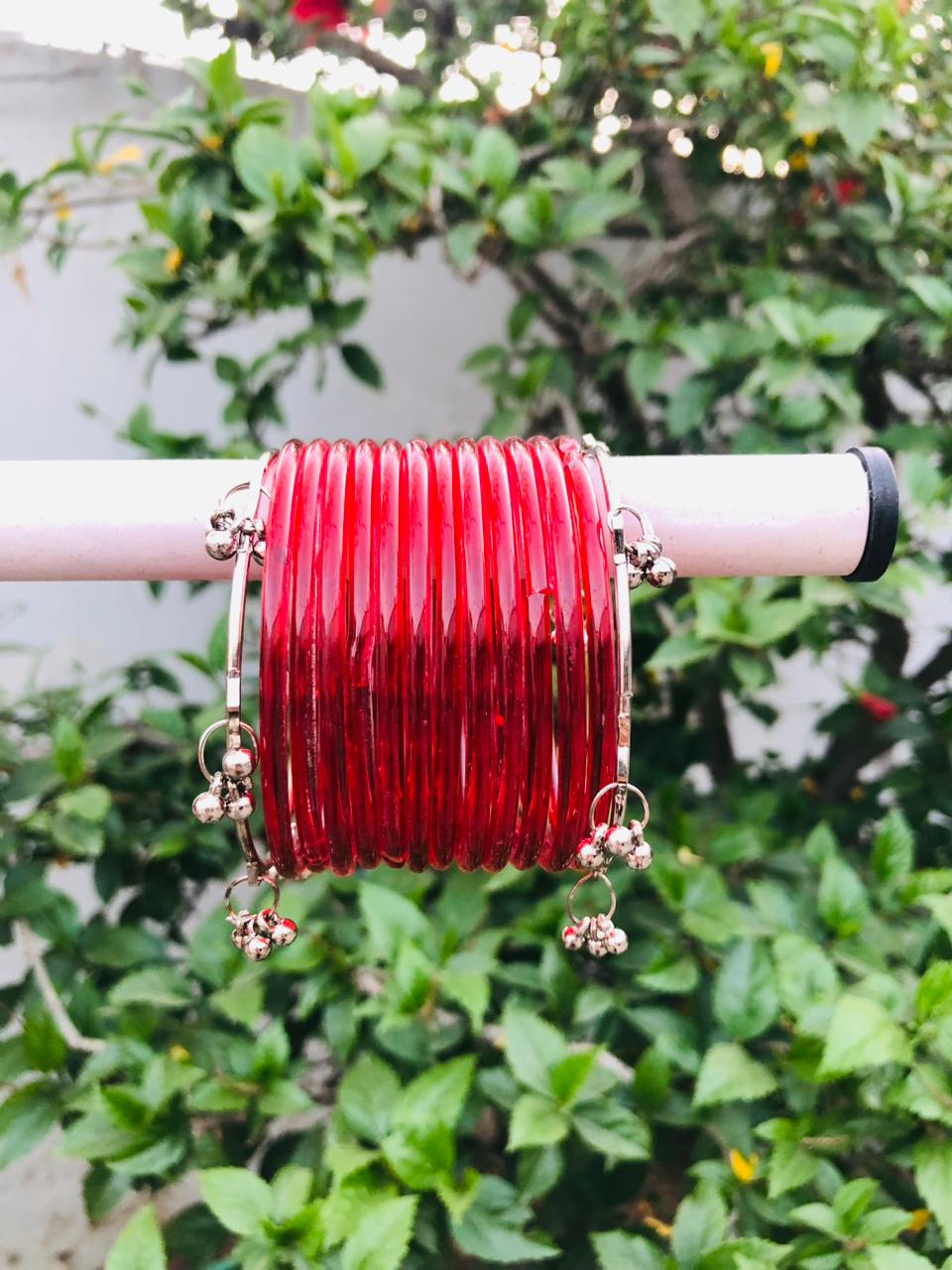 Red Jelly Bangles