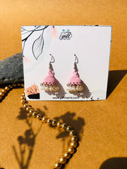 Pink Drop jhumkis
