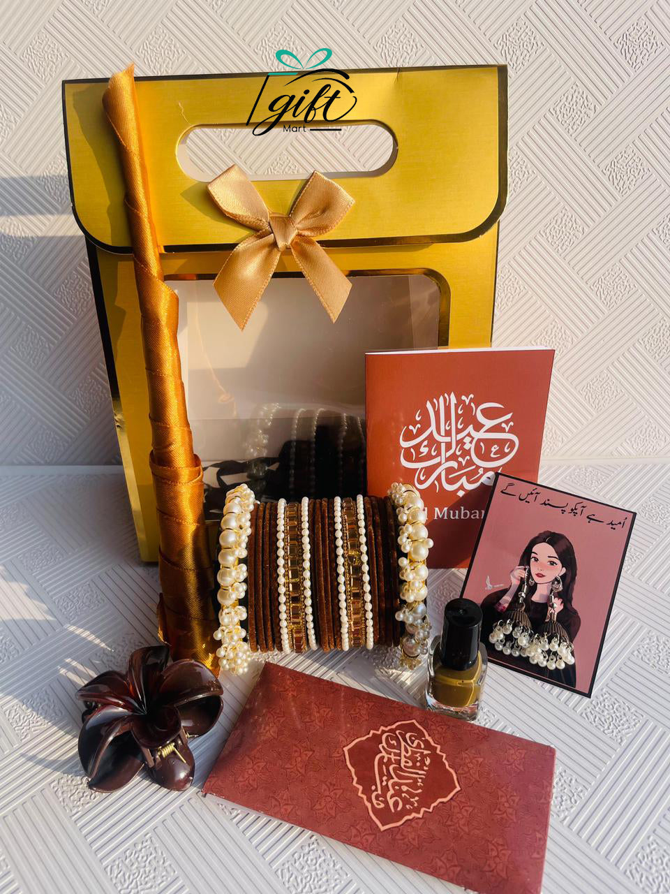 Brown Theme Eidi Golden Bag