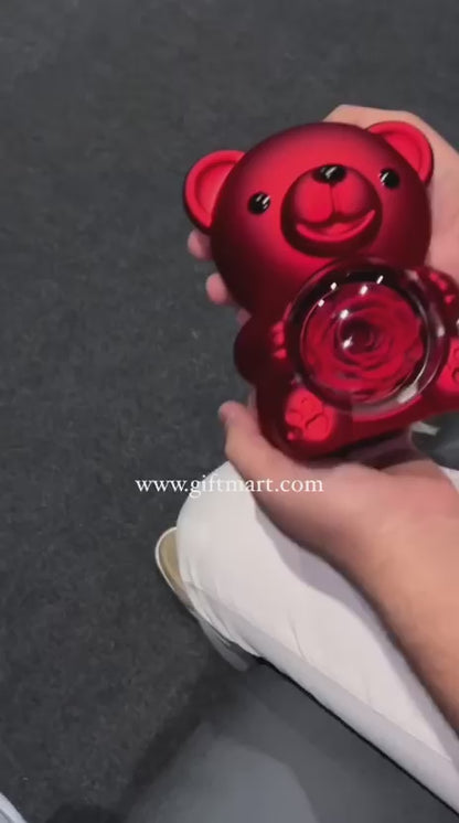 Rose Heart Teddy Box